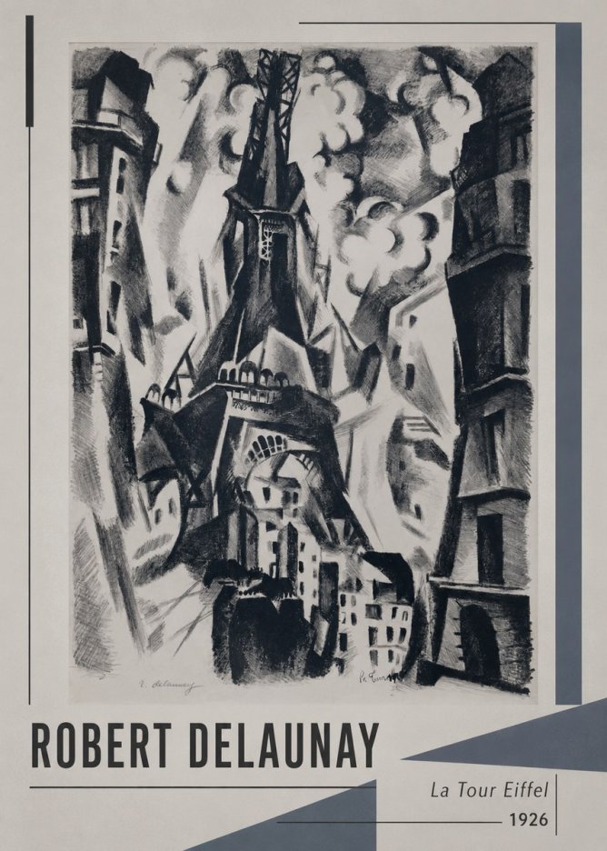 Robert Delaunay La Tour Eiffel No1 - Plakát