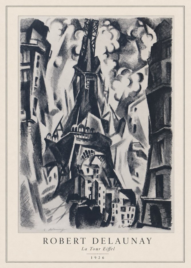 Robert Delaunay La Tour Eiffel No3 - Plakát