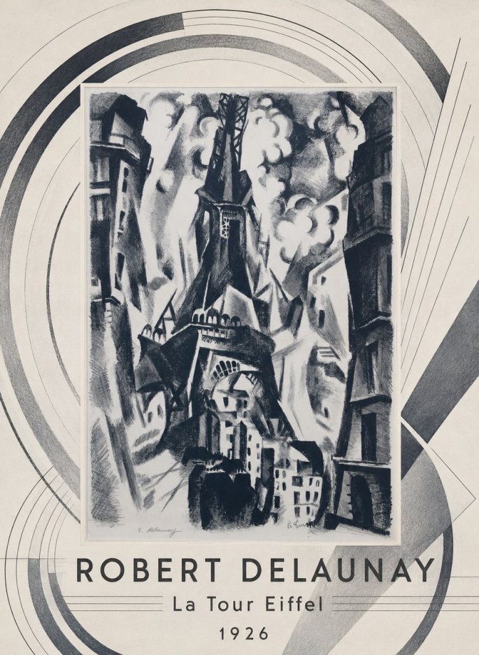 Robert Delaunay La Tour Eiffel No4 - Plakát