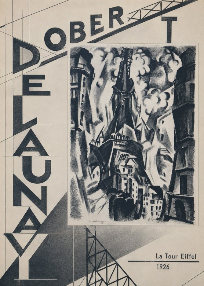 Robert Delaunay La Tour Eiffel No5 - Plakát