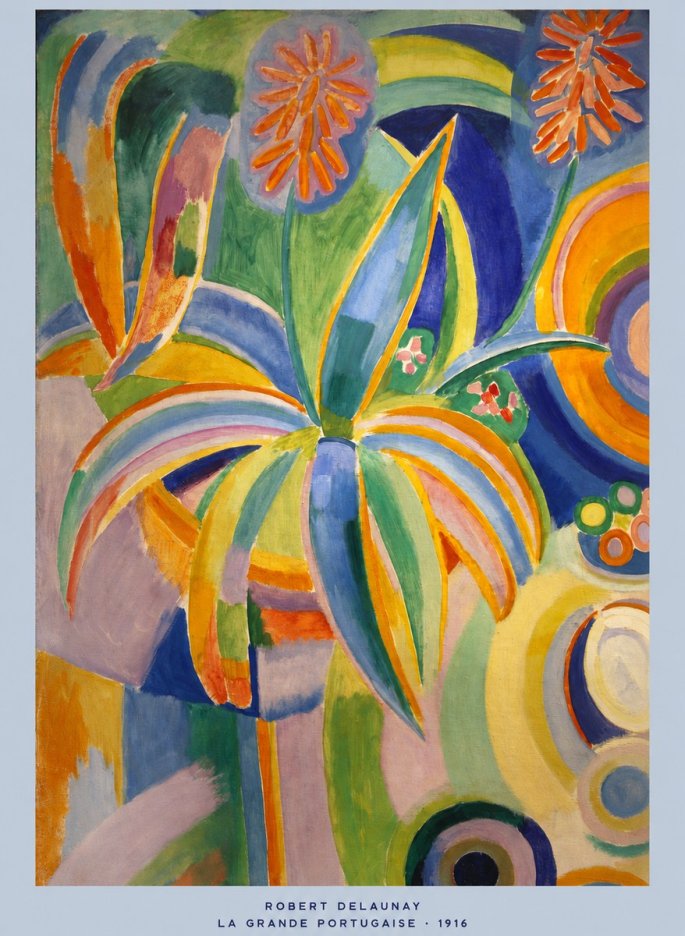 Robert Delaunay La Grande Portugaise I No5 - Plakát