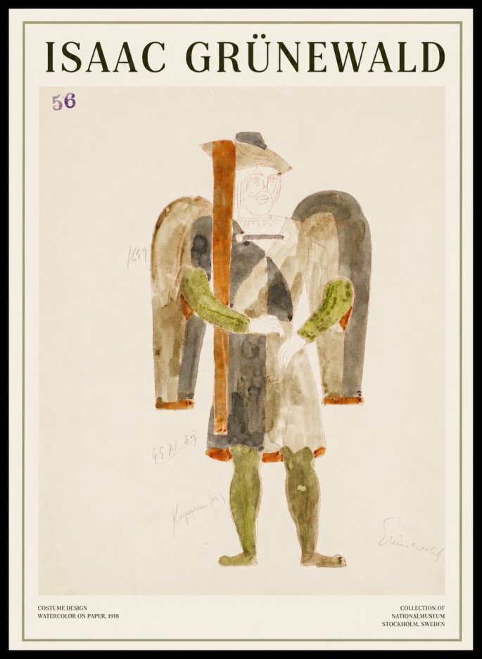 Isaac Grünewald Costume Design IV No1 - Plakát