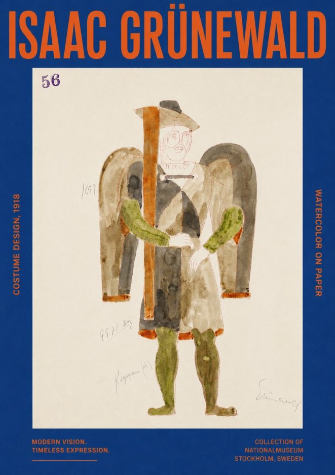 Isaac Grünewald Costume Design IV No2 - Plakát