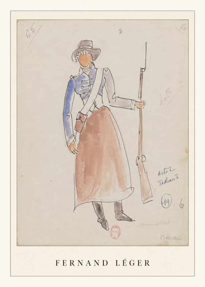 Fernand Léger Jeune Soldat No2 - Plakát