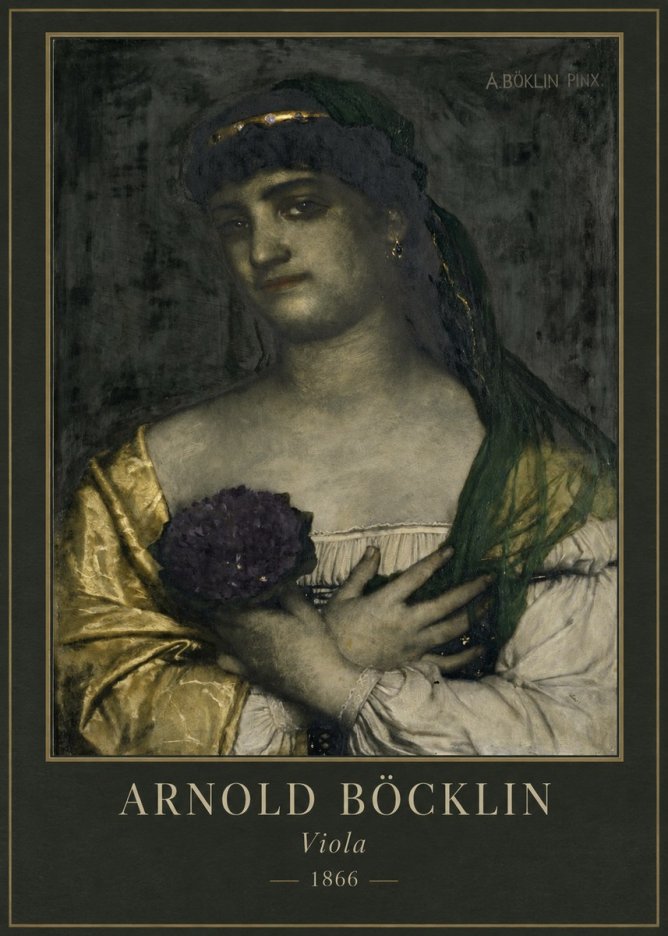 Arnold Böcklin Viola No1 - Plakát