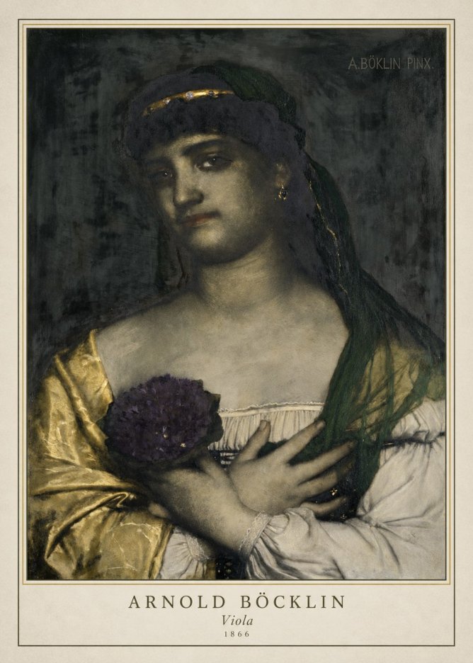 Arnold Böcklin Viola No4 - Plakát