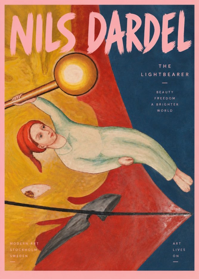 Nils Dardel The Lightbearer No3 - Plakát