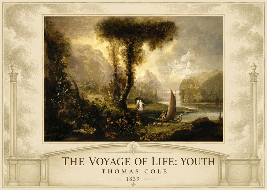 Thomas Cole The Voyage of Life: Youth II No4 - Plakát