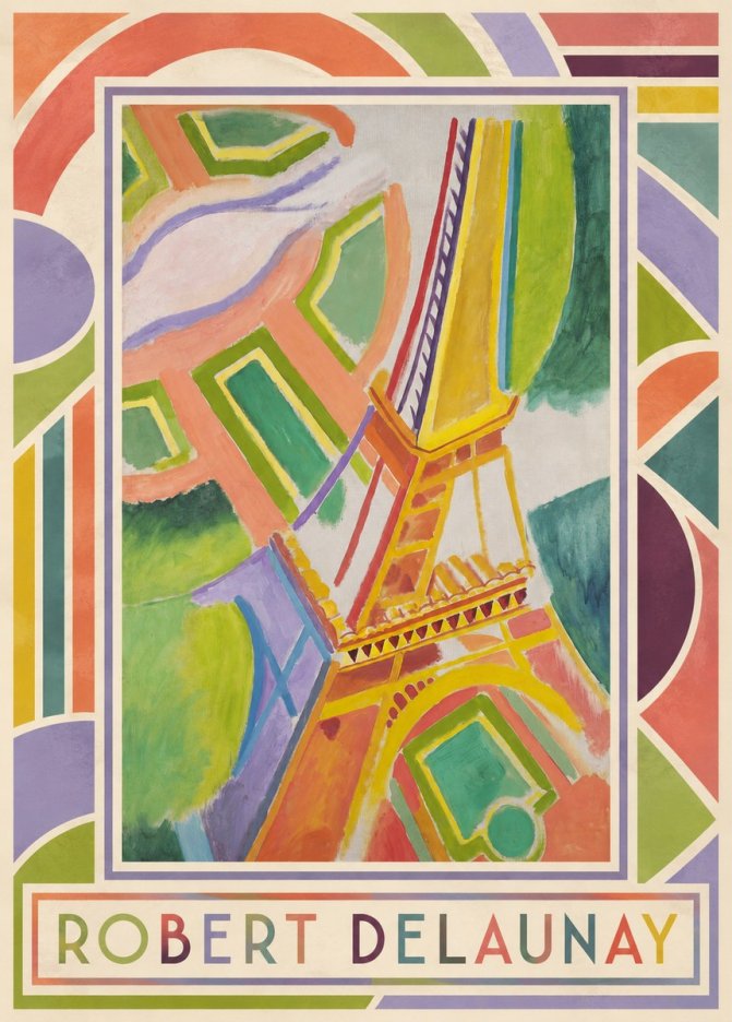 Robert Delaunay Tour Eiffel No1 - Plakát