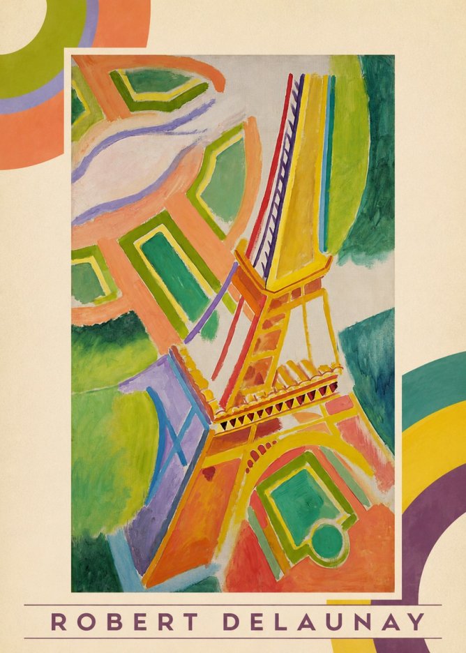 Robert Delaunay Tour Eiffel No3 - Plakát