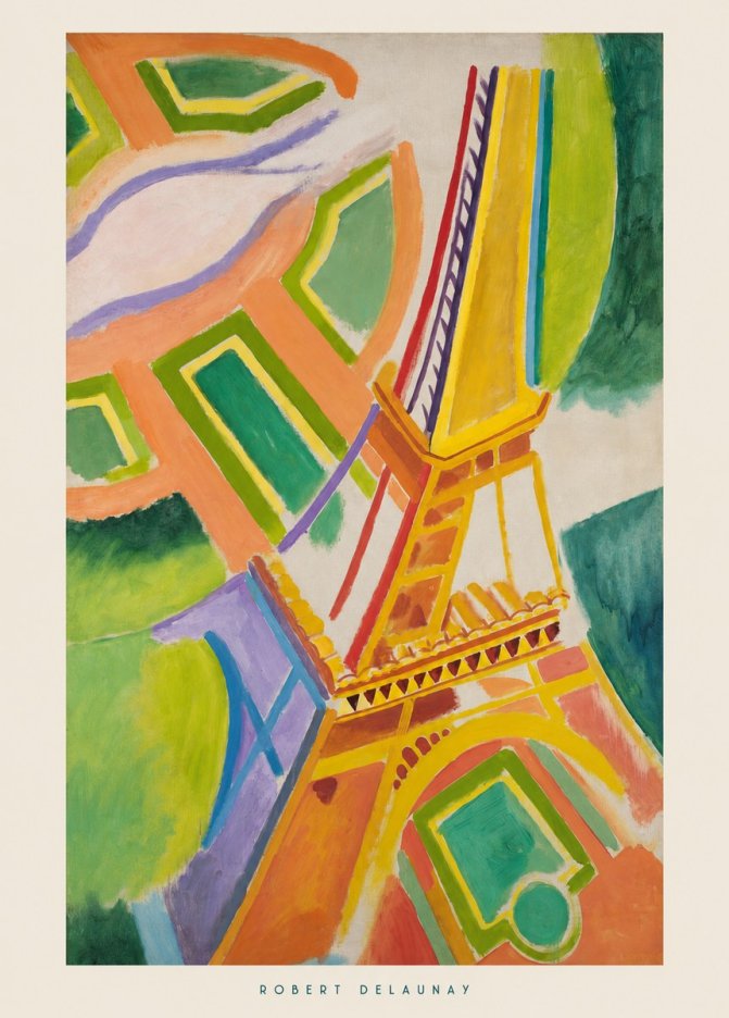 Robert Delaunay Tour Eiffel No6 - Plakát