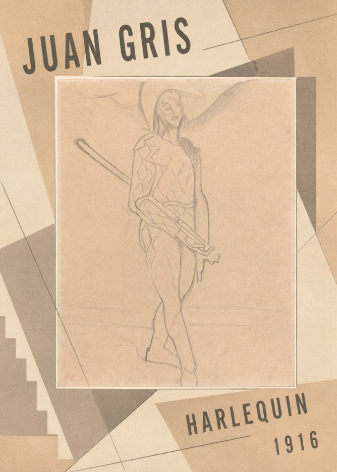 Juan Gris Harlequin No2 - Plakát