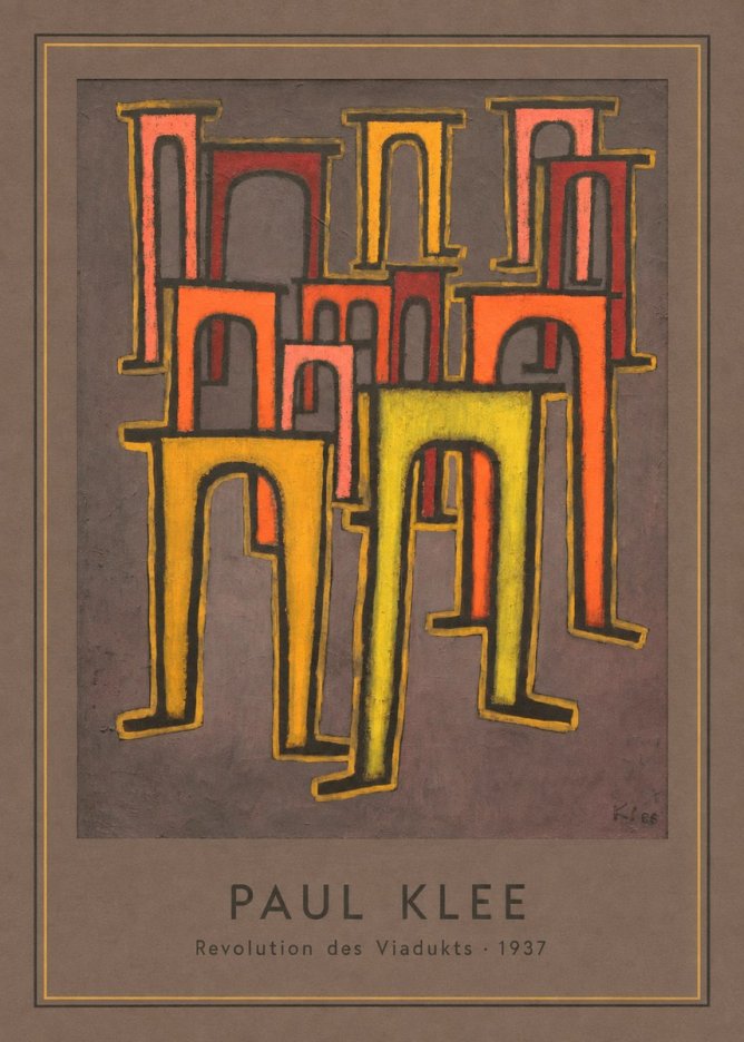 Paul Klee Revolution Des Viadukts No4 - Plakát