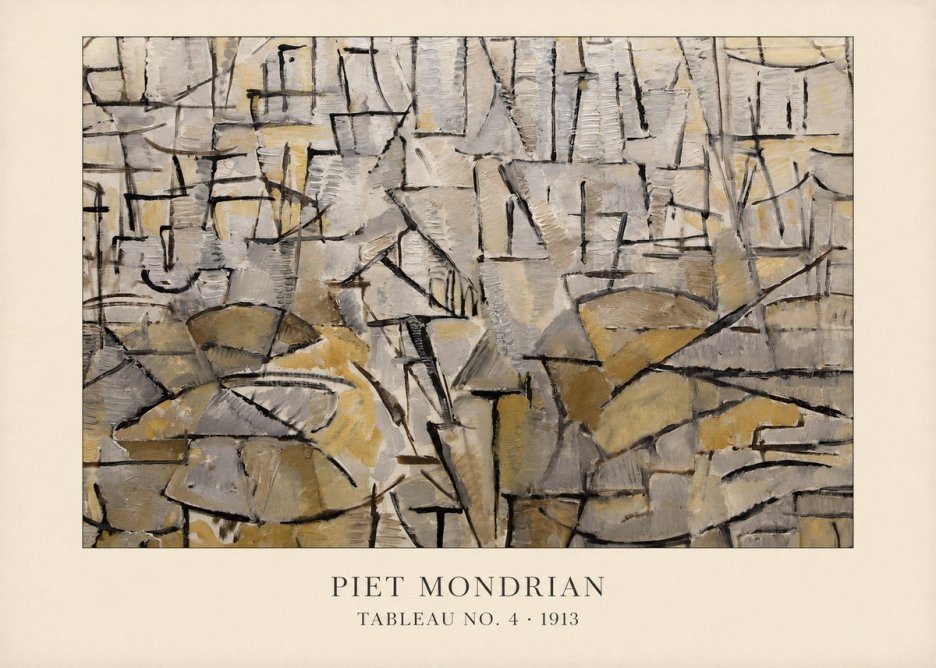 Piet Mondrian Tableau No. 4 No4 - Plakát