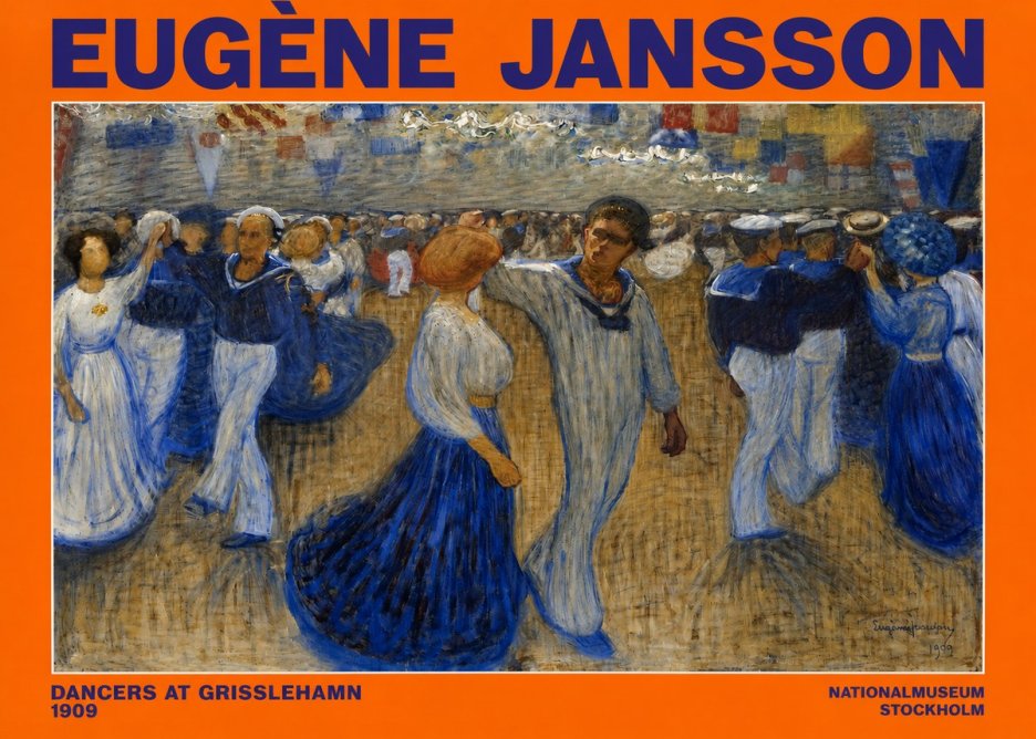 Eugène Jansson Dancers at Grisslehamn No2 - Plakát