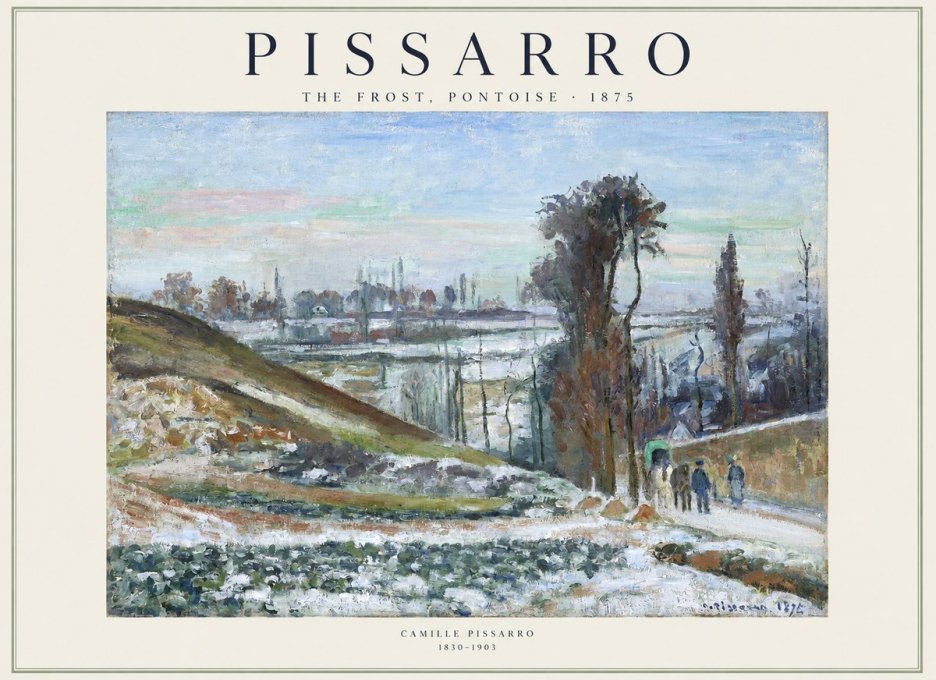 Pissarro The Frost, Pontoise No1 - Plakát