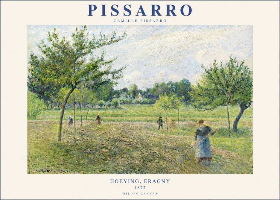Pissarro Hoeying, Eragny No2 - Plakát