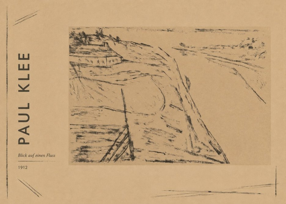 Paul Klee Blick Auf Einen Fluss No2 - Plakát