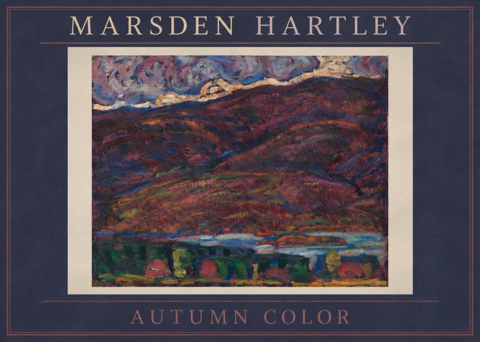 Marsden Hartley Autumn Color No2 - Plakát