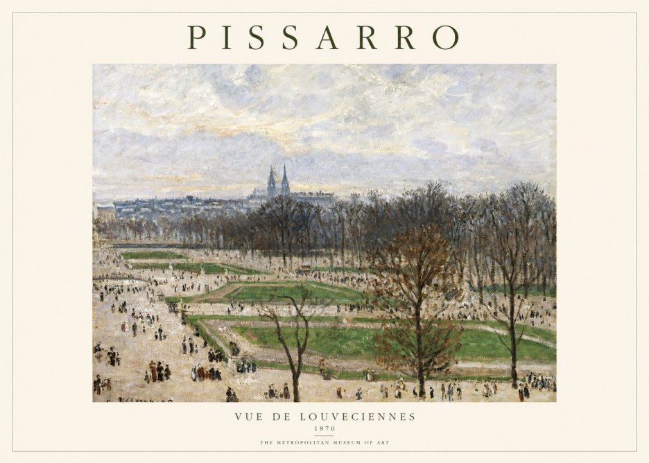 Pissarro The Tuileries Garden, Paris No2 - Plakát