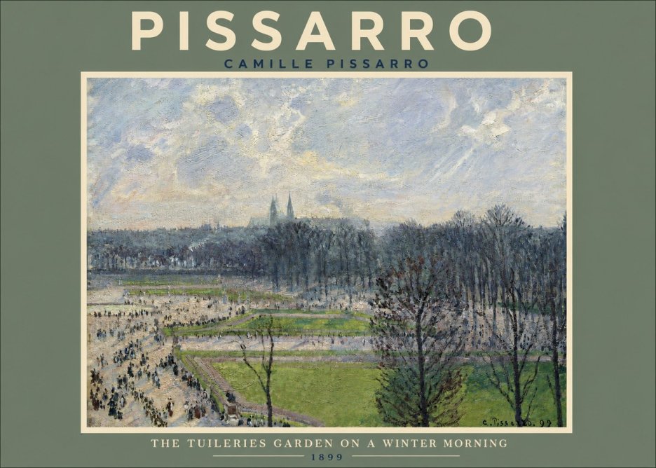 Pissarro The Tuileries Gardens, Cloudy Weather No2 - Plakát