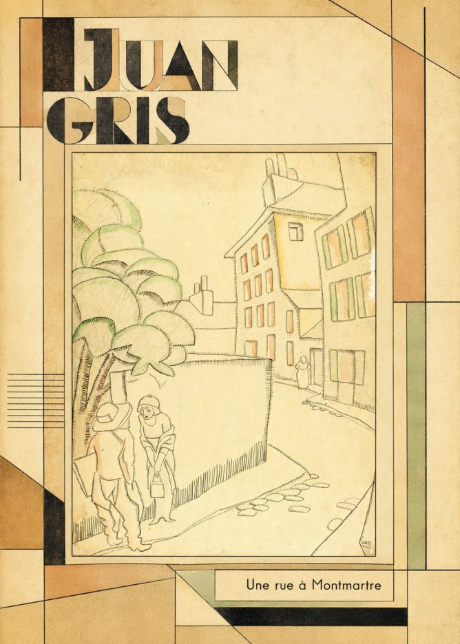 Juan Gris Une Rue À Montmartre No2 - Plakát