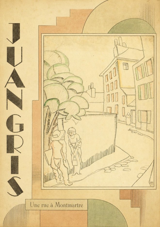Juan Gris Une Rue À Montmartre No6 - Plakát