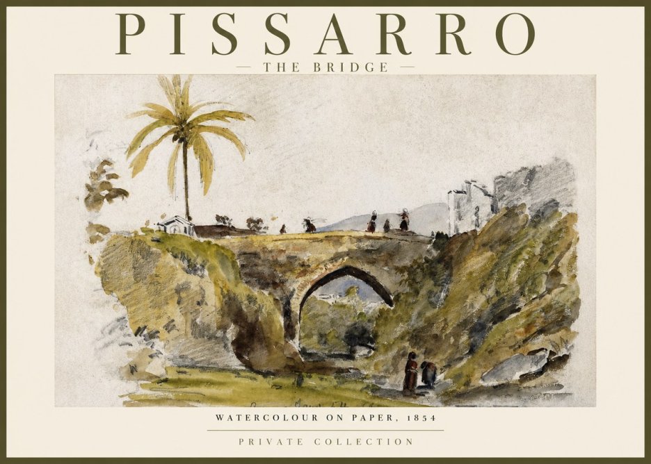 Pissarro The Bridge No2 - Plakát