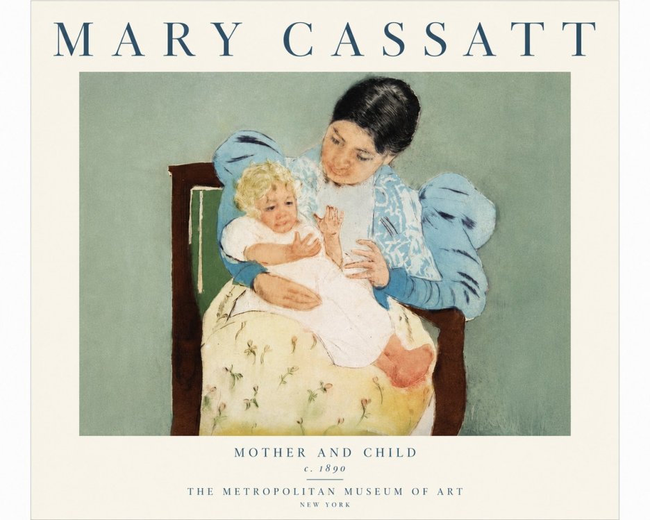 Mary Cassatt Mother and Child III No5 - Plakát