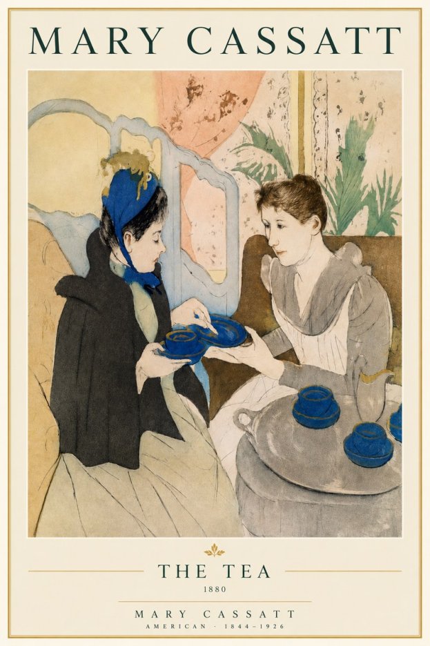 Mary Cassatt The Tea No3 - Plakát