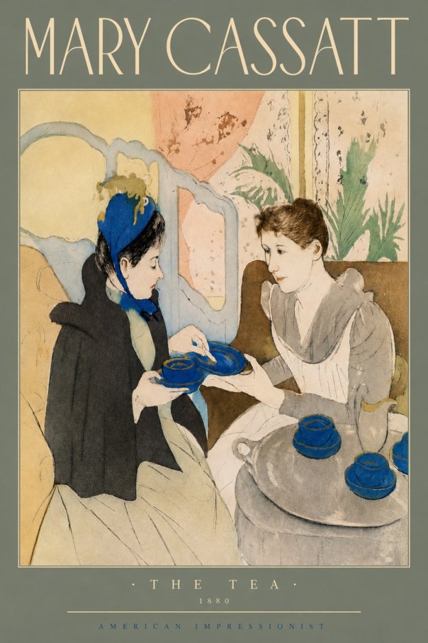 Mary Cassatt The Tea No4 - Plakát