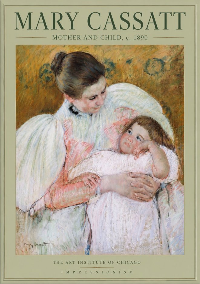 Mary Cassatt Mother and Child VI No2 - Plakát