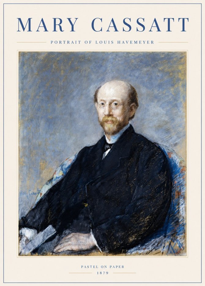 Mary Cassatt Portrait of Louis Havemeyer No3 - Plakát