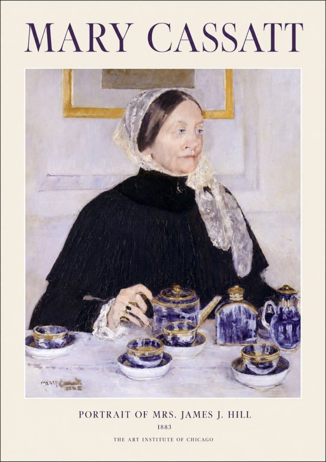 Mary Cassatt Portrait of Mrs. James J. Hill No1 - Plakát