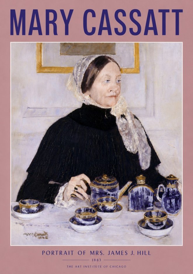 Mary Cassatt Portrait of Mrs. James J. Hill No4 - Plakát
