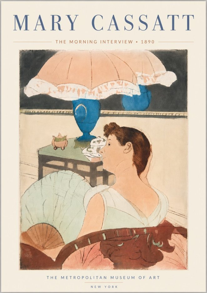 Mary Cassatt The Morning Interview No6 - Plakát