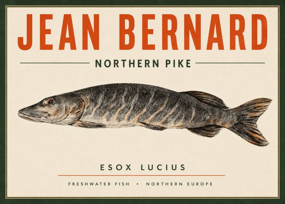 Jean Bernard Australian Lungfish No4 - Plakát