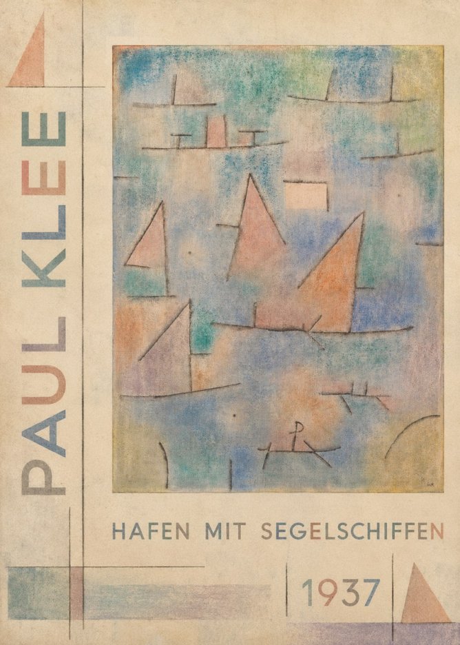 Paul Klee Hafen Mit Segelschiffen No5 - Plakát
