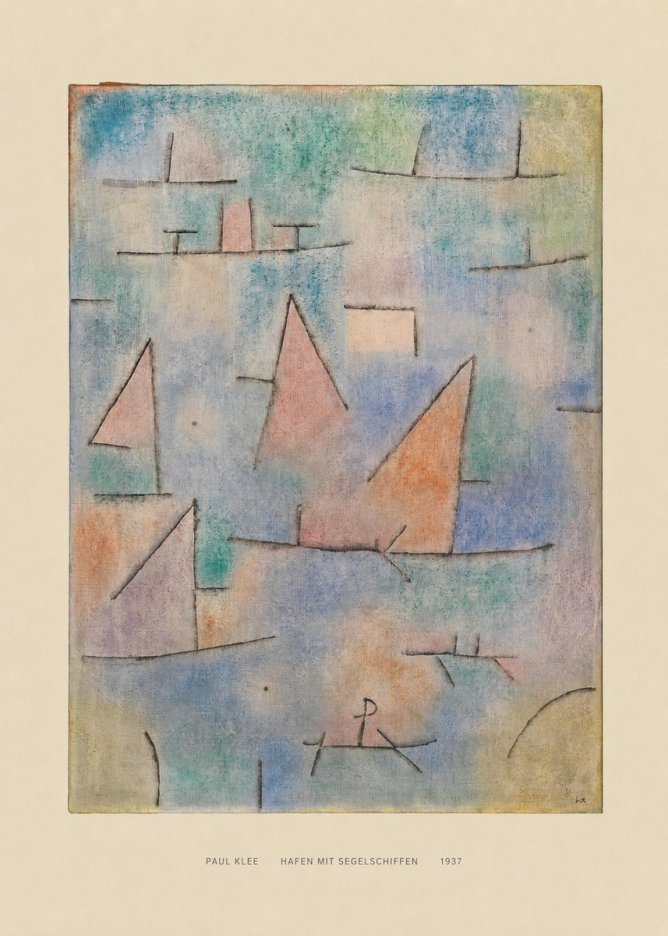 Paul Klee Hafen Mit Segelschiffen No6 - Plakát