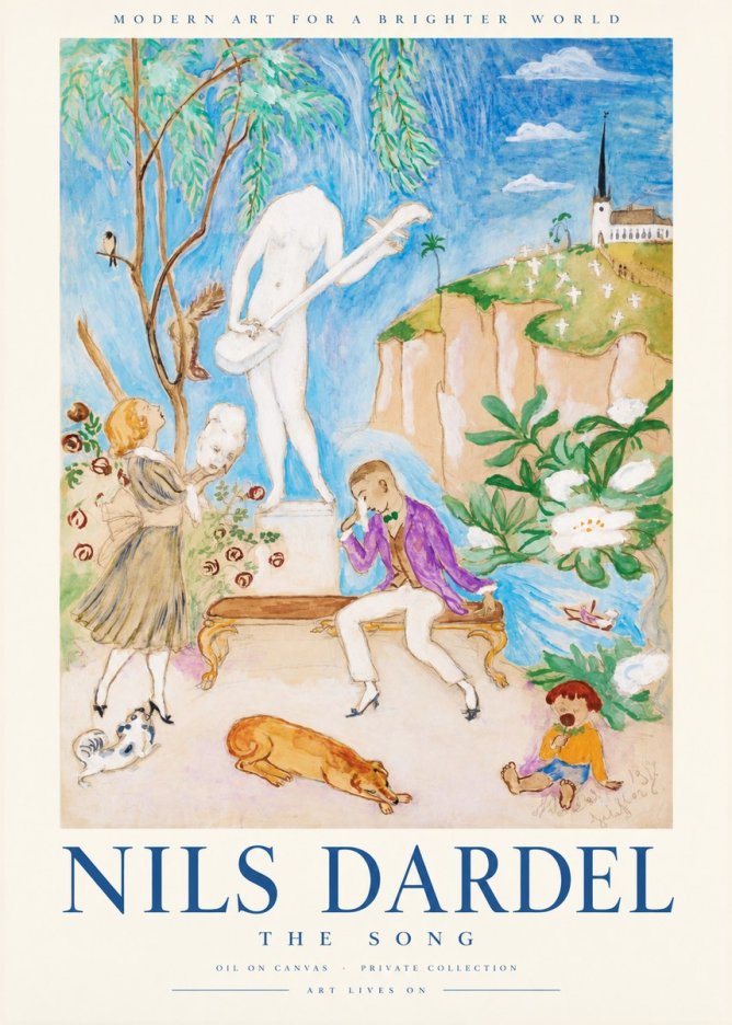 Nils Dardel The Song No1 - Plakát