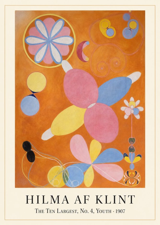 Hilma af Klint The Ten Largest, No. 4, Youth No1 - Plakát