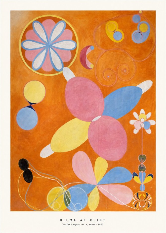 Hilma af Klint The Ten Largest, No. 4, Youth No6 - Plakát