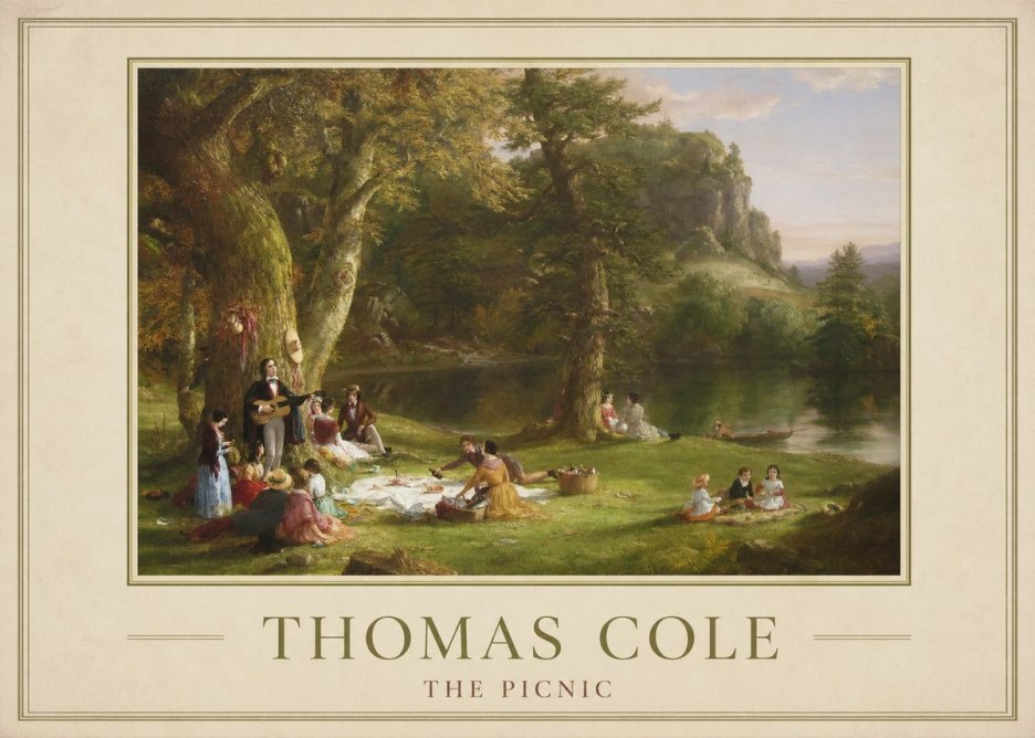 Thomas Cole The Picnic No1 - Plakát