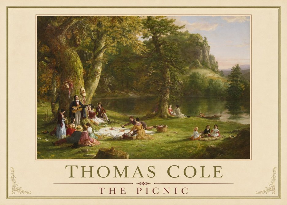 Thomas Cole The Picnic No4 - Plakát