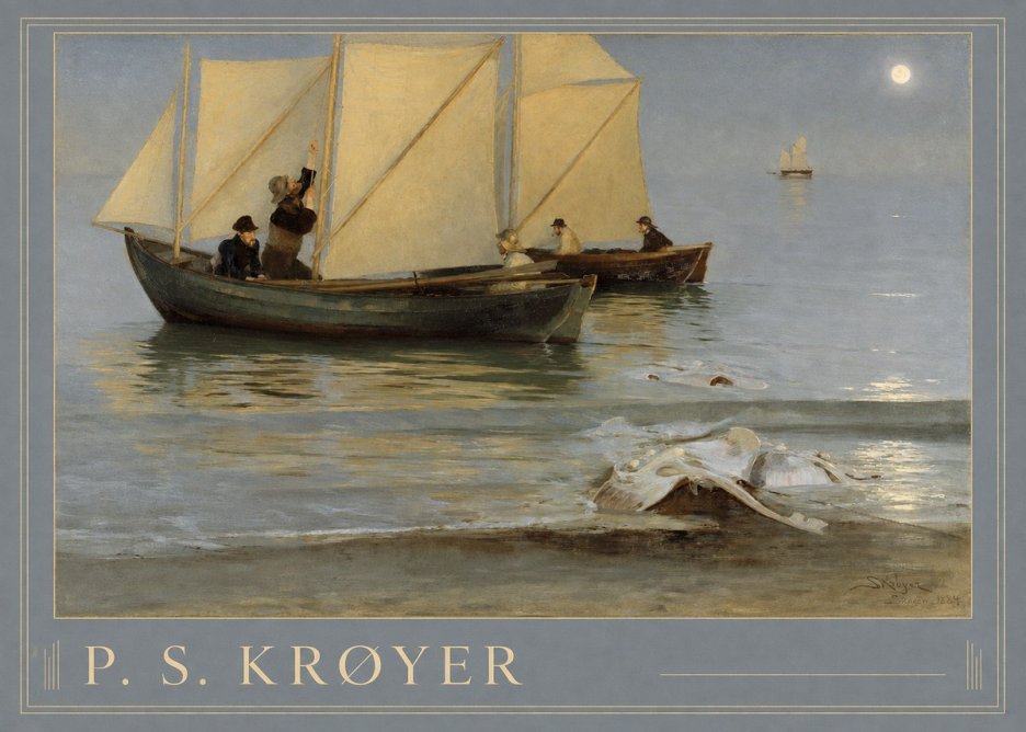P.S. Krøyer A Ray Washed Ashore No1 - Plakát