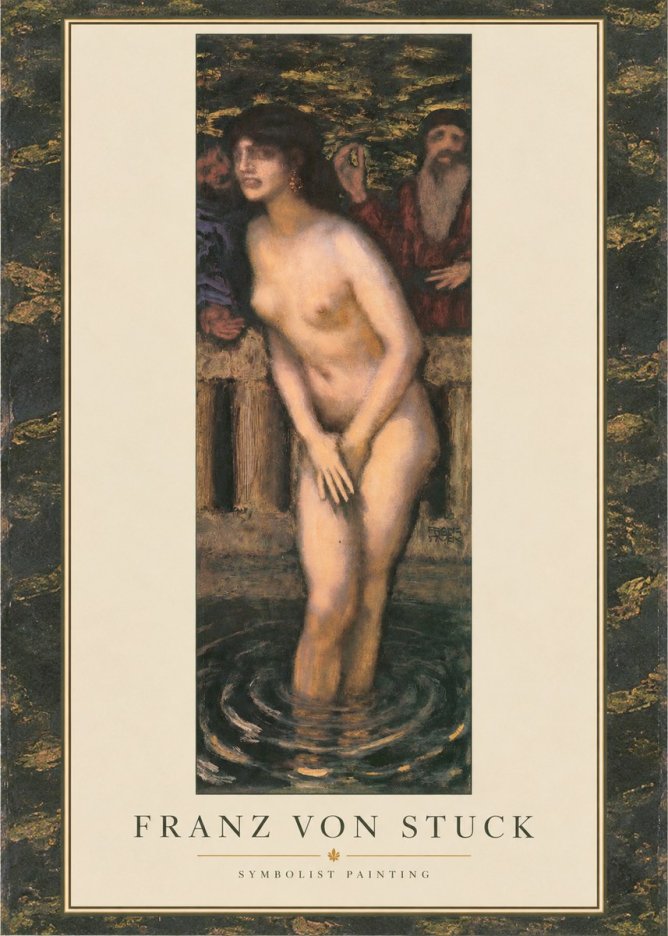 Franz von Stuck Susanna No1 - Plakát