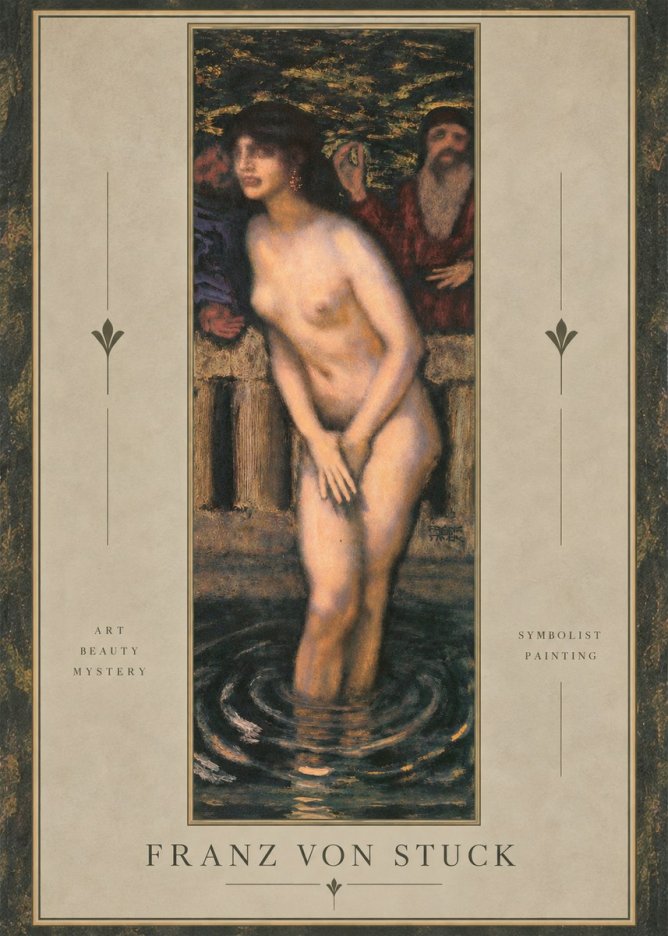 Franz von Stuck Susanna No3 - Plakát