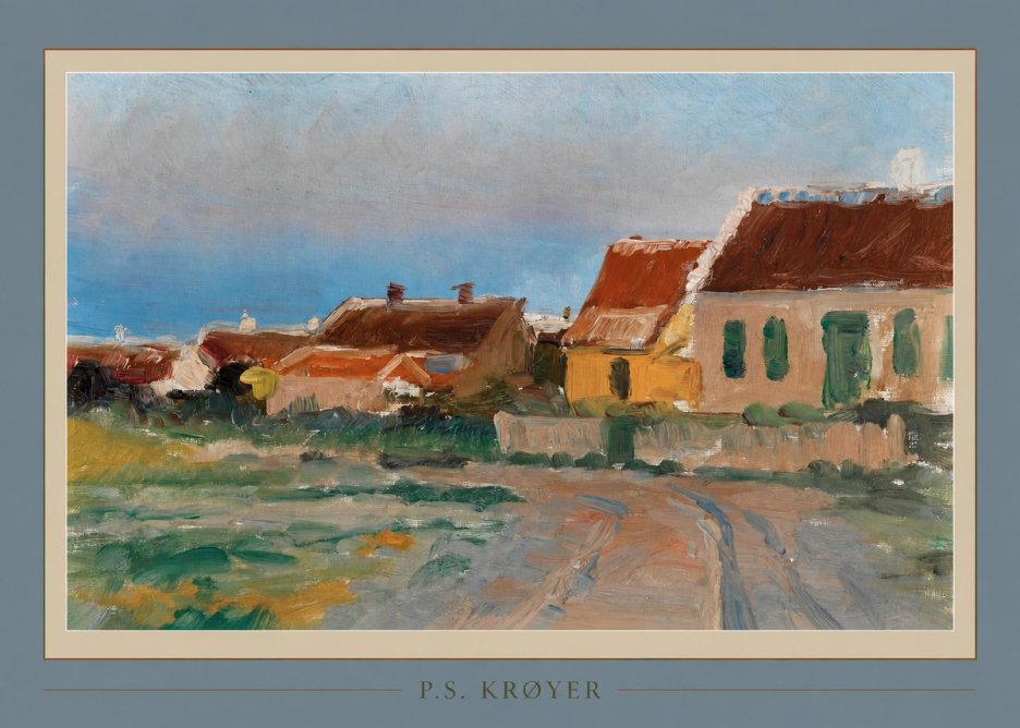 P.S. Krøyer Houses in Skagen No2 - Plakát