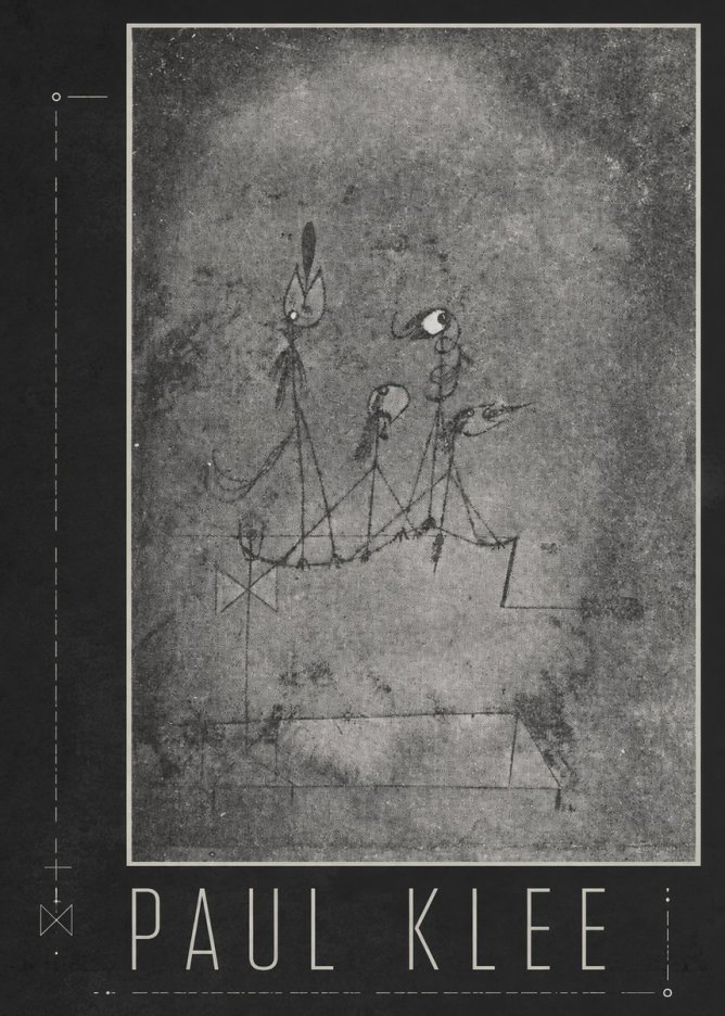 Paul Klee Group of Figures No3 - Plakát