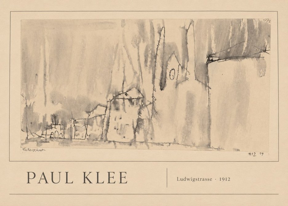 Paul Klee Ludwigstrasse No1 - Plakát